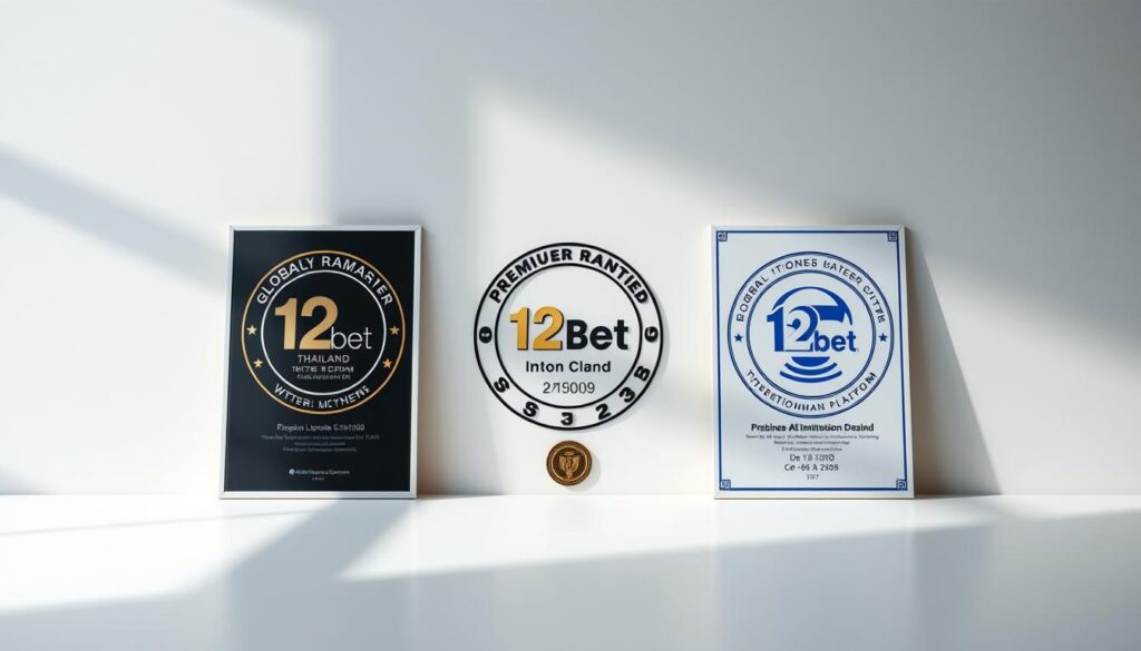 ใบอนุญาตและรางวัล 12bet ไทย